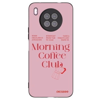 Picasee Μαύρη θήκη σιλικόνης για Huawei Nova 8i - Morning