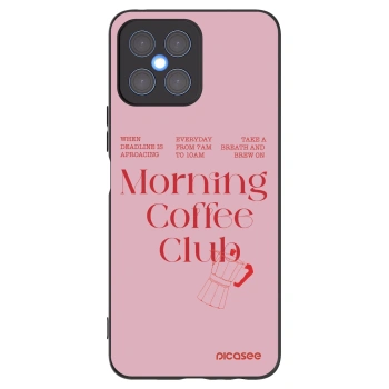 Picasee Μαύρη θήκη σιλικόνης για Honor X8 4G - Morning
