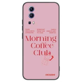 Picasee Μαύρη θήκη σιλικόνης για Vivo Y52 5G - Morning