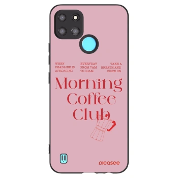 Picasee Μαύρη θήκη σιλικόνης για Realme C21Y - Morning
