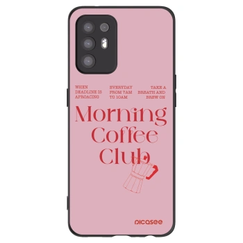 Picasee Μαύρη θήκη σιλικόνης για OPPO A94 5G - Morning