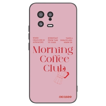 Picasee Μαύρη θήκη σιλικόνης για Xiaomi 13 - Morning