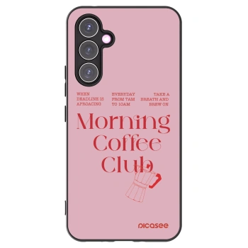 Picasee Μαύρη θήκη σιλικόνης για Samsung Galaxy A54 5G A546B - Morning