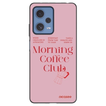 Picasee Μαύρη θήκη σιλικόνης για Xiaomi Redmi Note 12 Pro 5G - Morning