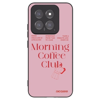 Picasee Μαύρη θήκη σιλικόνης για Xiaomi 14 - Morning