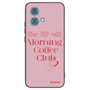 Picasee Μαύρη θήκη σιλικόνης για Motorola Edge 40 Neo - Morning