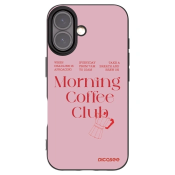 Picasee Μαύρη θήκη σιλικόνης για Apple iPhone 16 - Morning