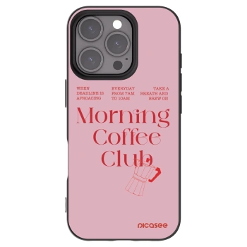 Picasee Μαύρη θήκη σιλικόνης για Apple iPhone 16 Pro - Morning