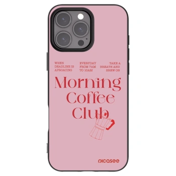 Picasee Μαύρη θήκη σιλικόνης για Apple iPhone 16 Pro Max - Morning