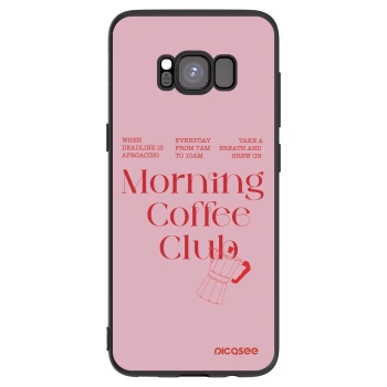 Picasee Μαύρη θήκη σιλικόνης για Samsung Galaxy S8 G950F - Morning