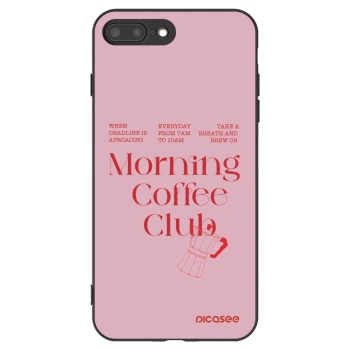 Picasee Μαύρη θήκη σιλικόνης για Apple iPhone 8 Plus - Morning