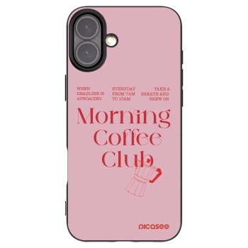 Picasee Μαύρη θήκη σιλικόνης για Apple iPhone 16 Plus - Morning