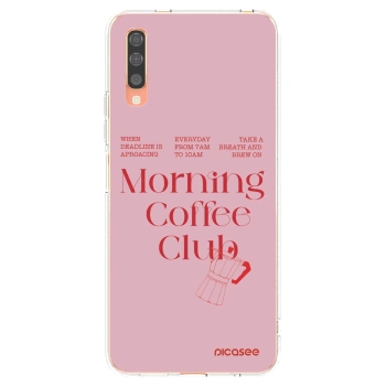 Picasee διαφανής θήκη σιλικόνης Samsung Galaxy A70 A705F - Morning