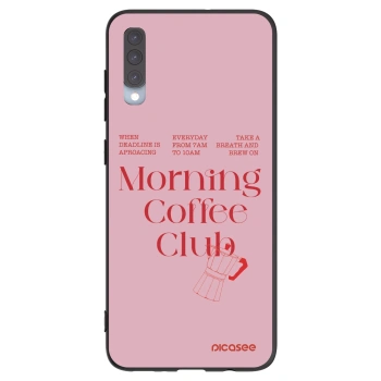 Picasee Μαύρη θήκη σιλικόνης για Samsung Galaxy A70 A705F - Morning