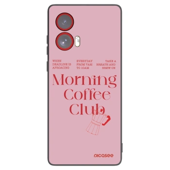 Picasee Μαύρη θήκη σιλικόνης για Motorola Edge 50 Fusion - Morning