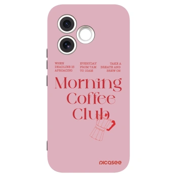 Picasee Μαύρη θήκη σιλικόνης για Honor 600 Lite - Morning