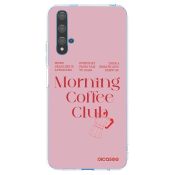 Picasee διαφανής θήκη σιλικόνης Huawei Nova 5T - Morning