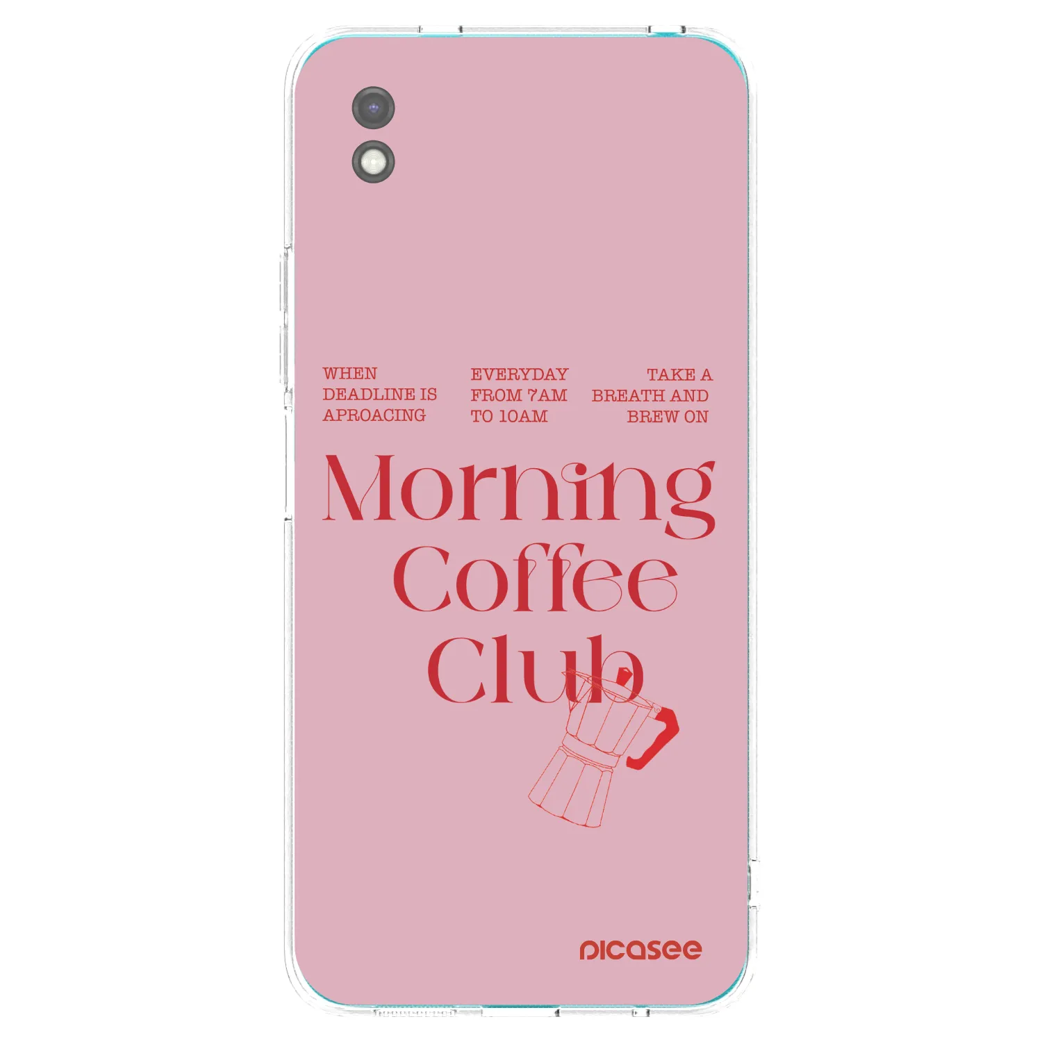 Picasee Μαύρη θήκη σιλικόνης για Xiaomi Redmi 9A - Morning