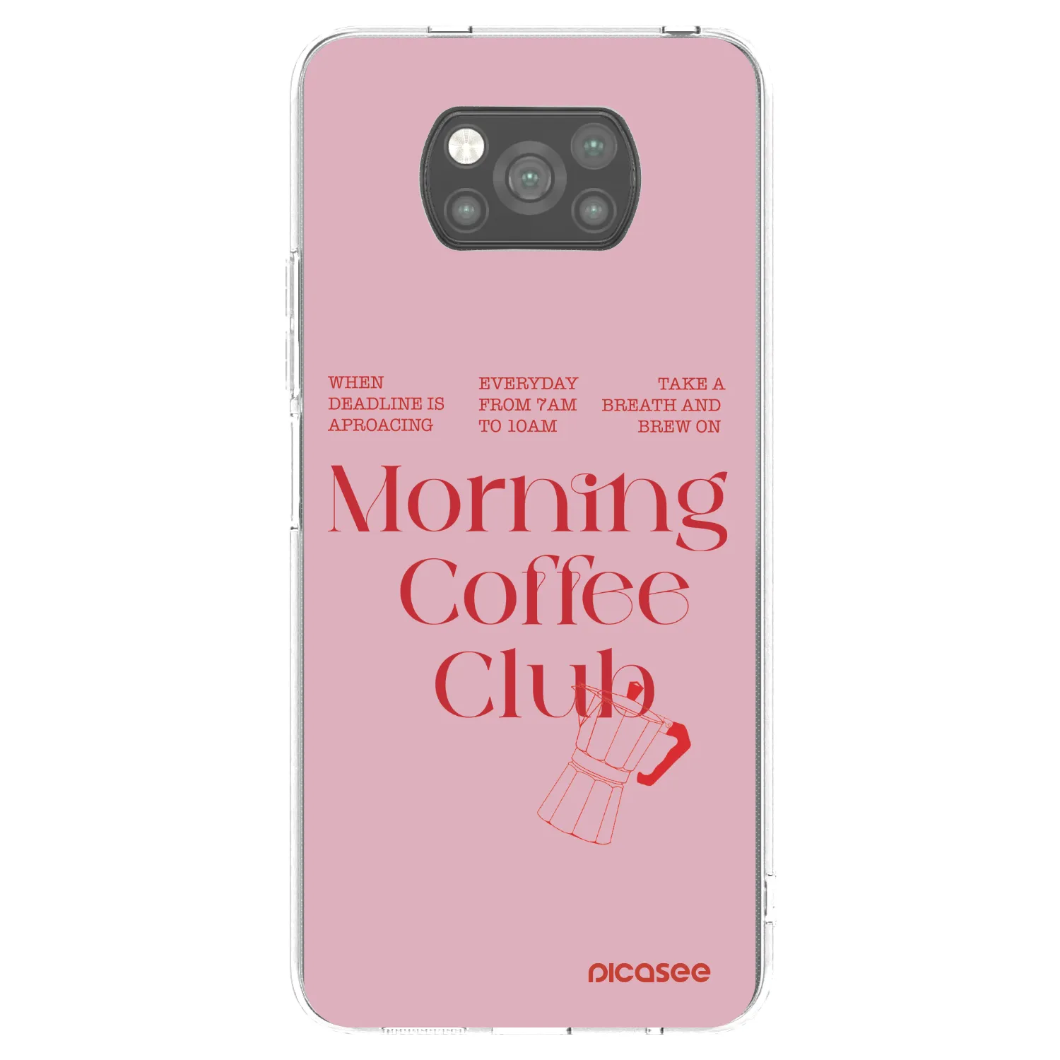 Picasee Μαύρη θήκη σιλικόνης για Xiaomi Poco X3 - Morning