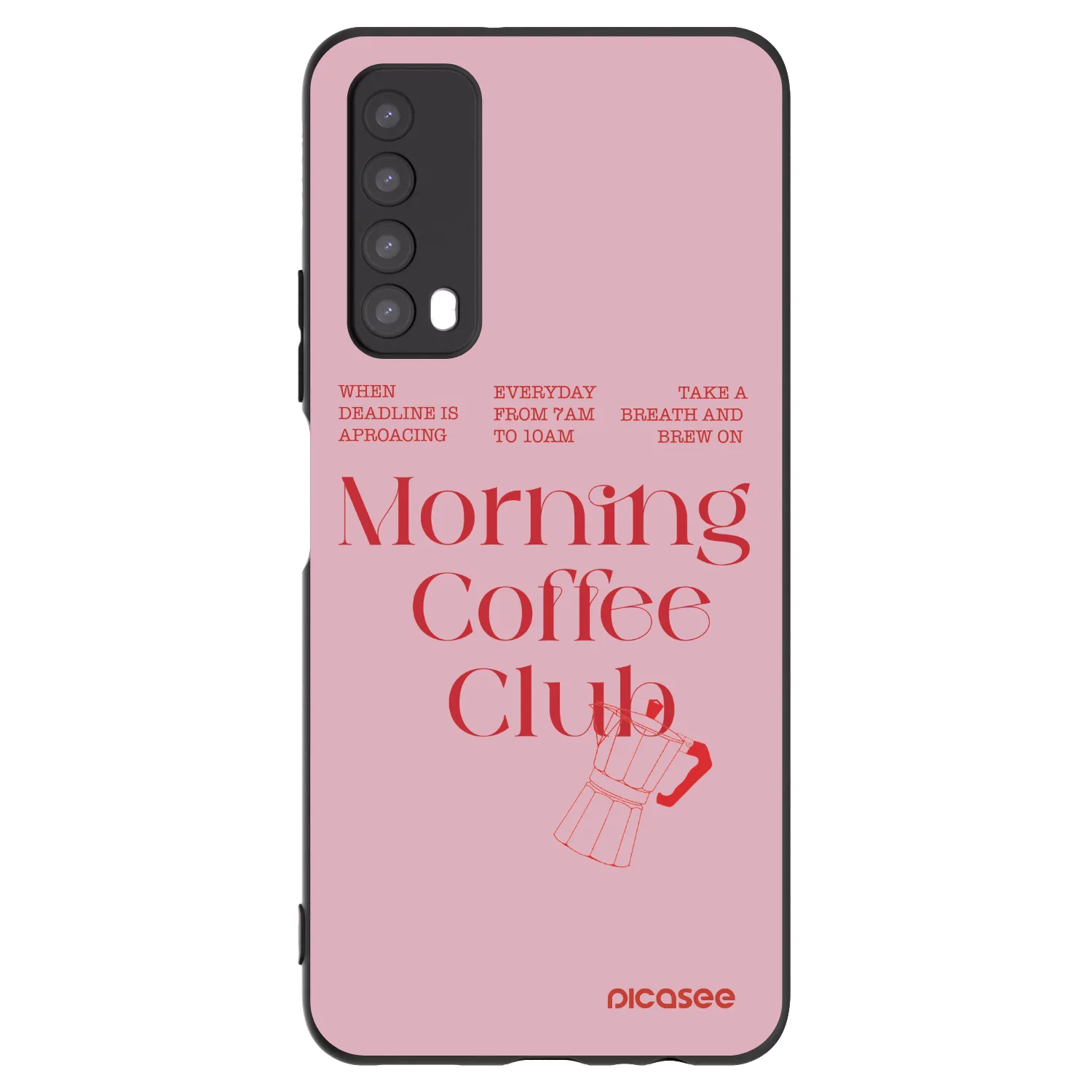 Picasee Μαύρη θήκη σιλικόνης για Huawei P Smart 2021 - Morning