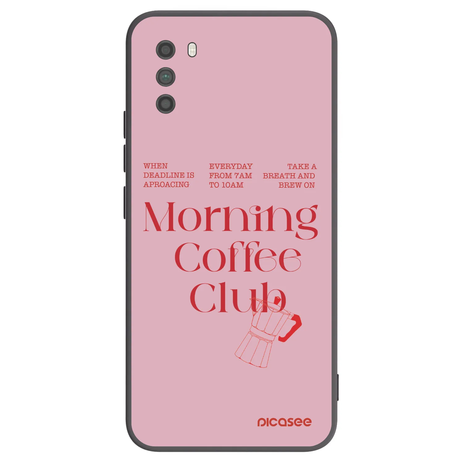 Picasee Μαύρη θήκη σιλικόνης για Xiaomi Poco M3 - Morning