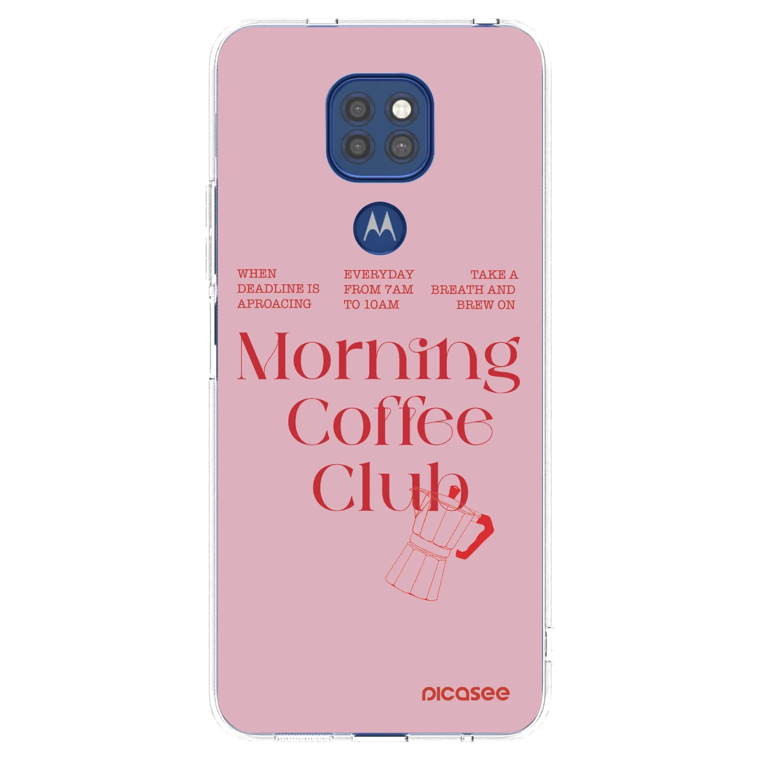 Picasee διαφανής θήκη σιλικόνης Motorola Moto G9 Play - Morning