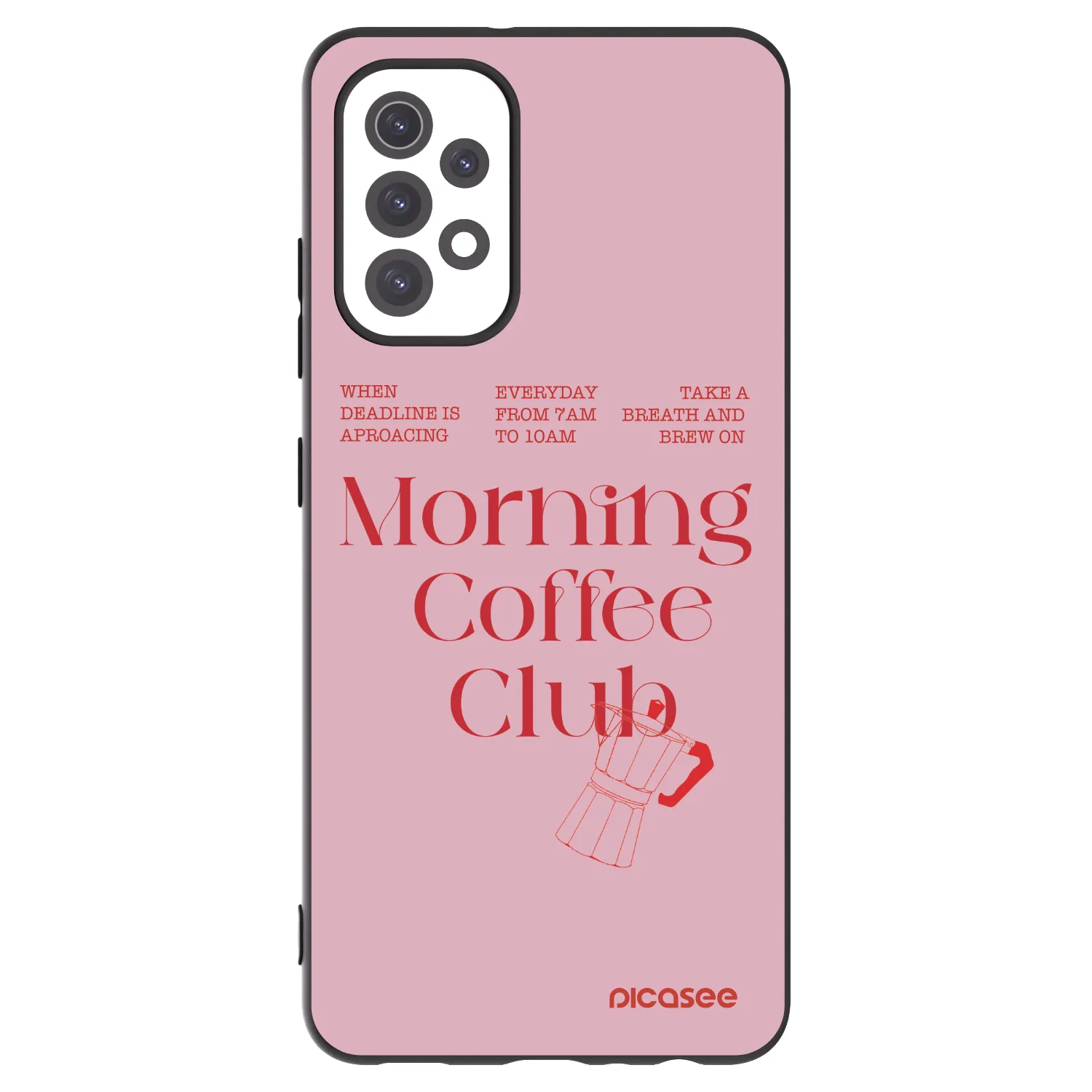 Picasee Μαύρη θήκη σιλικόνης για Samsung Galaxy A32 5G A326B - Morning