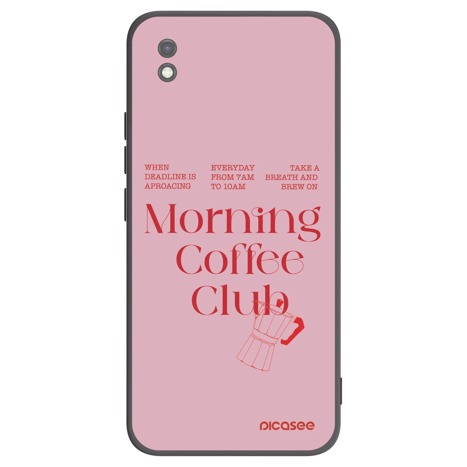 Picasee Μαύρη θήκη σιλικόνης για Xiaomi Redmi 9AT - Morning