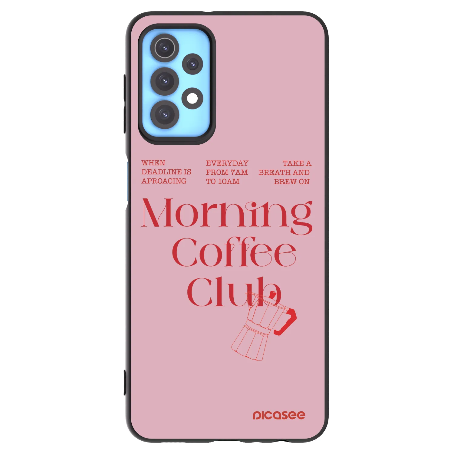 Picasee Μαύρη θήκη σιλικόνης για Samsung Galaxy A32 4G SM-A325F - Morning