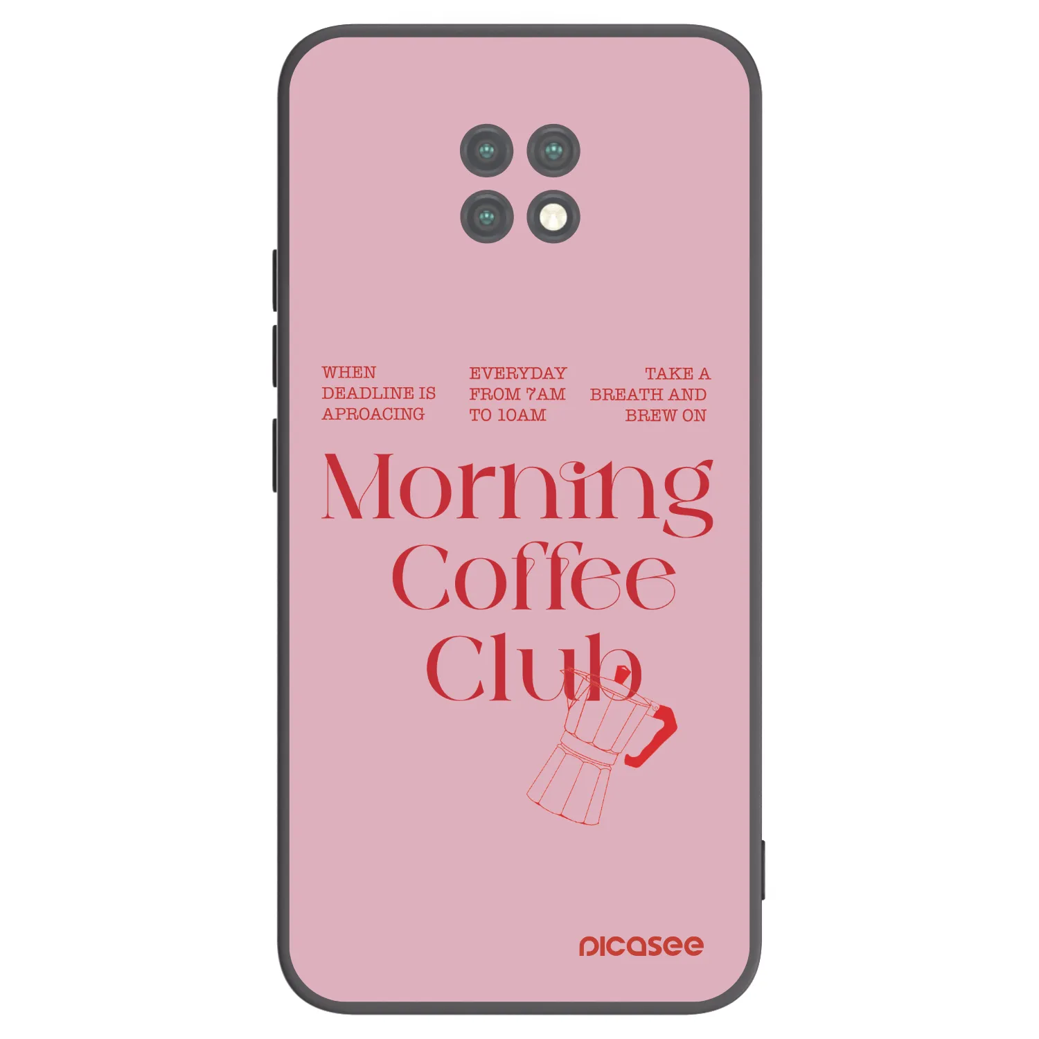 Picasee Μαύρη θήκη σιλικόνης για Xiaomi Redmi Note 9T - Morning