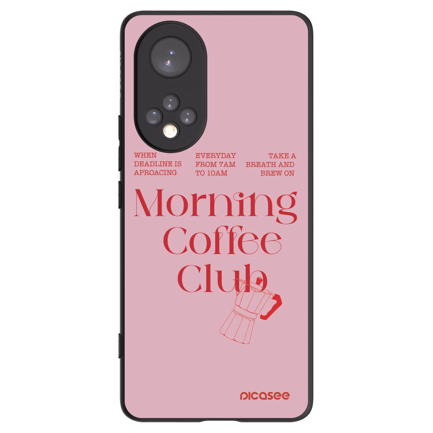Picasee Μαύρη θήκη σιλικόνης για Honor 50 5G - Morning
