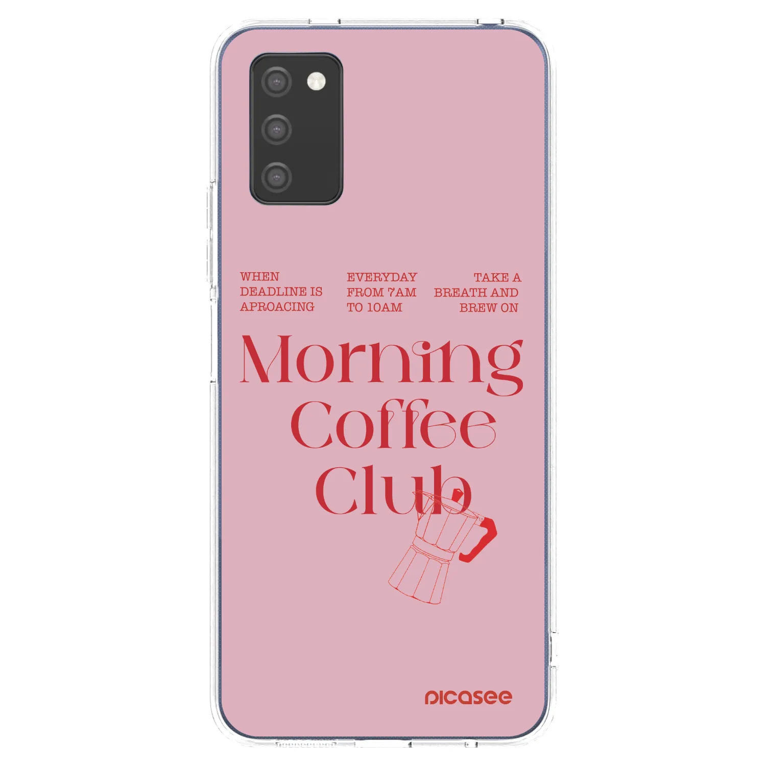 Picasee διαφανής θήκη σιλικόνης Samsung Galaxy A03s A037G - Morning