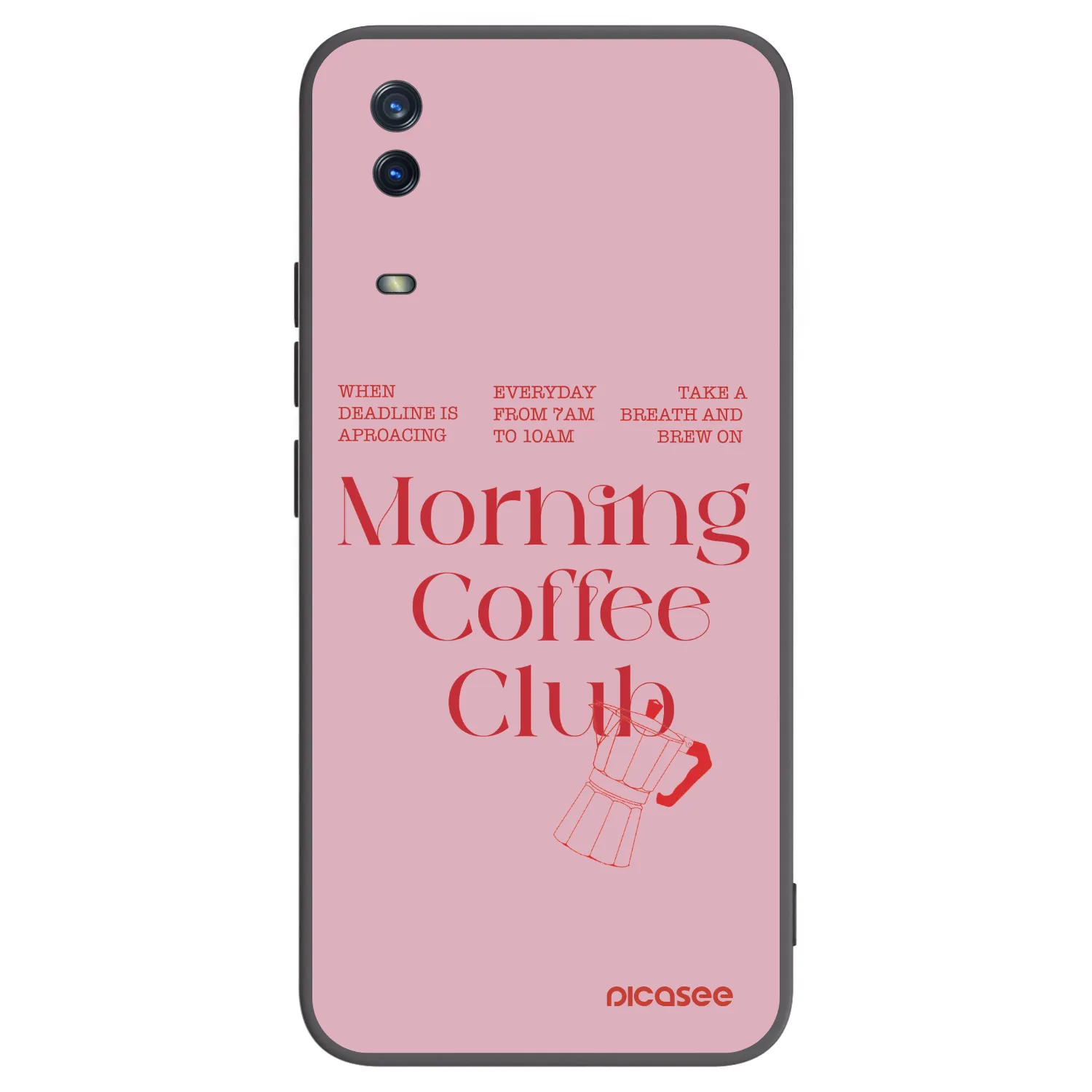 Picasee Μαύρη θήκη σιλικόνης για Vivo Y11s - Morning