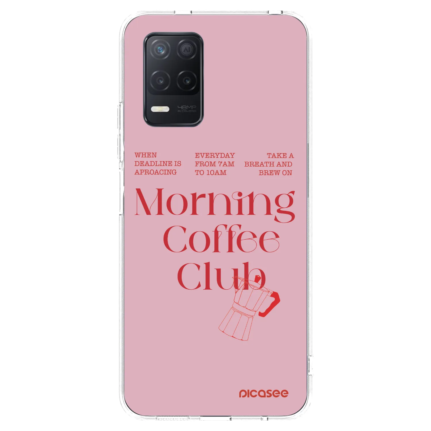 Picasee διαφανής θήκη σιλικόνης Realme 8 5G - Morning