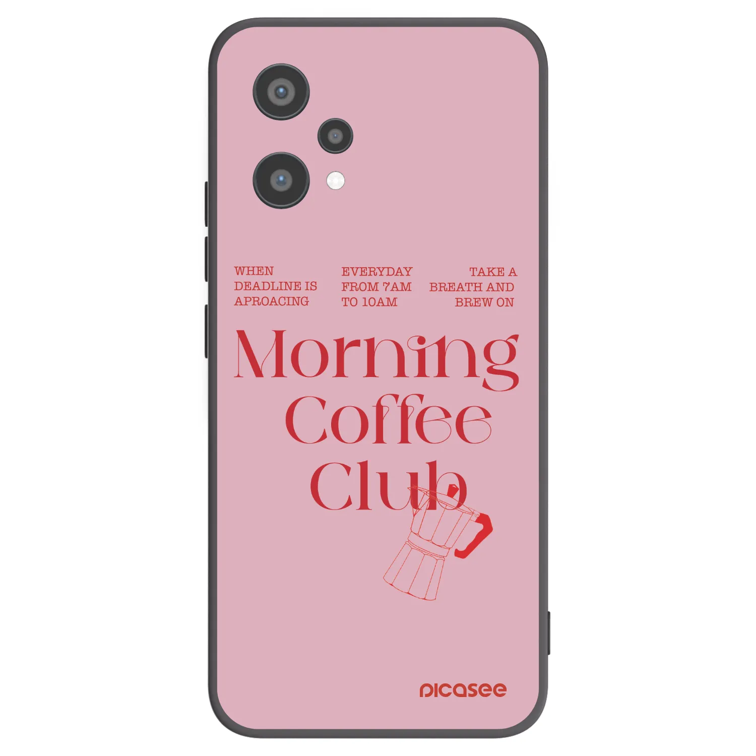Picasee Μαύρη θήκη σιλικόνης για Realme 9 Pro 5G - Morning