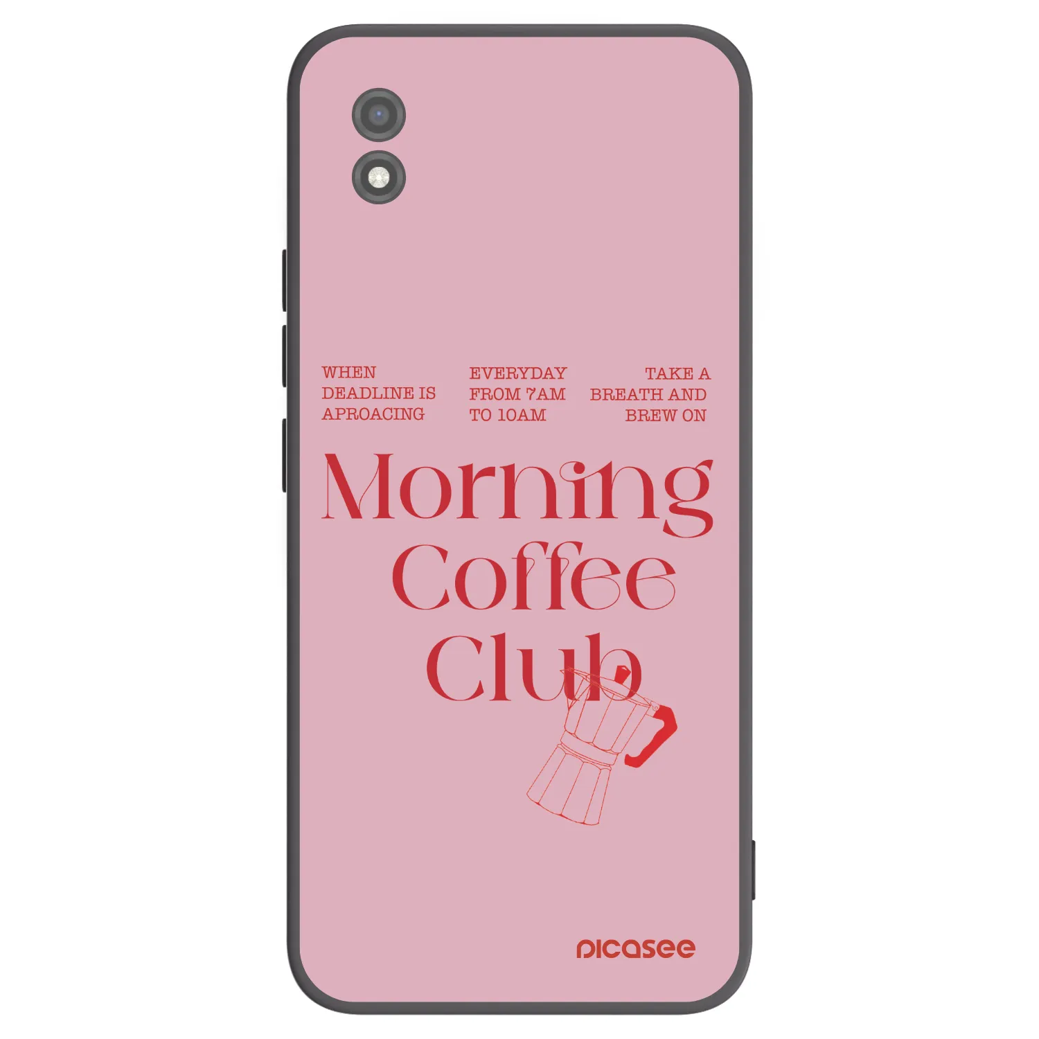 Picasee Μαύρη θήκη σιλικόνης για Realme C11 (2021) - Morning