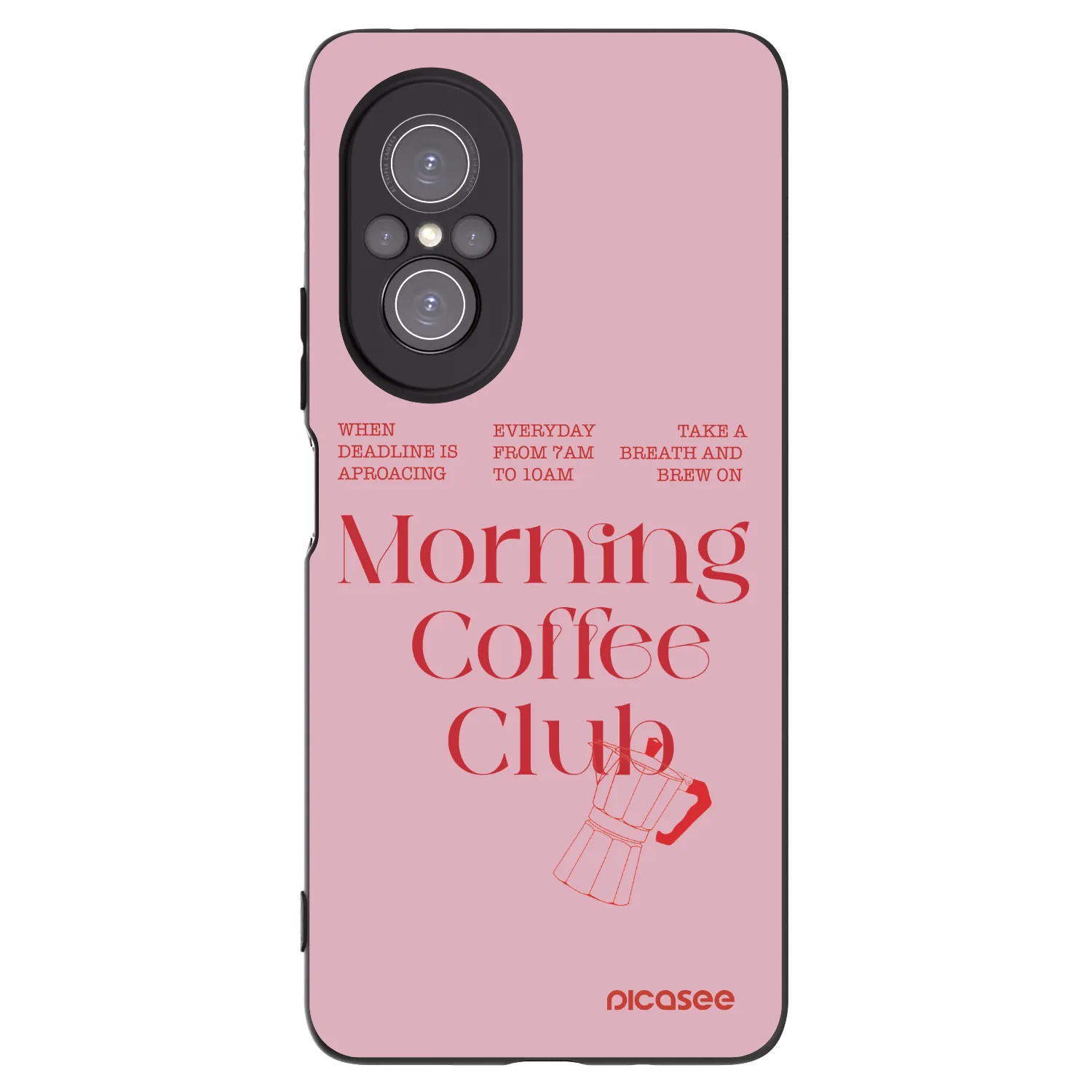 Picasee Μαύρη θήκη σιλικόνης για Huawei Nova 9 SE - Morning