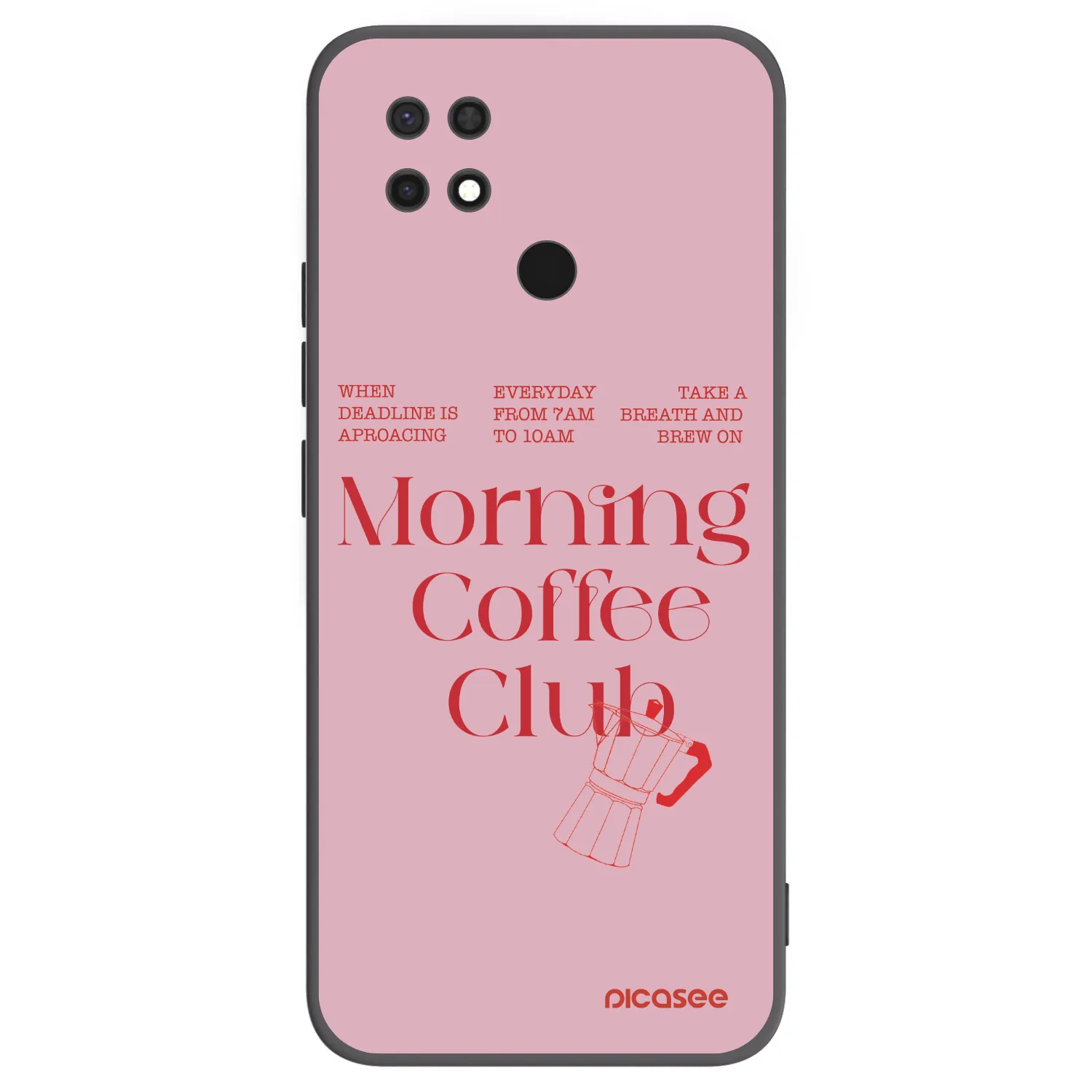 Picasee Μαύρη θήκη σιλικόνης για Xiaomi Redmi 10C - Morning