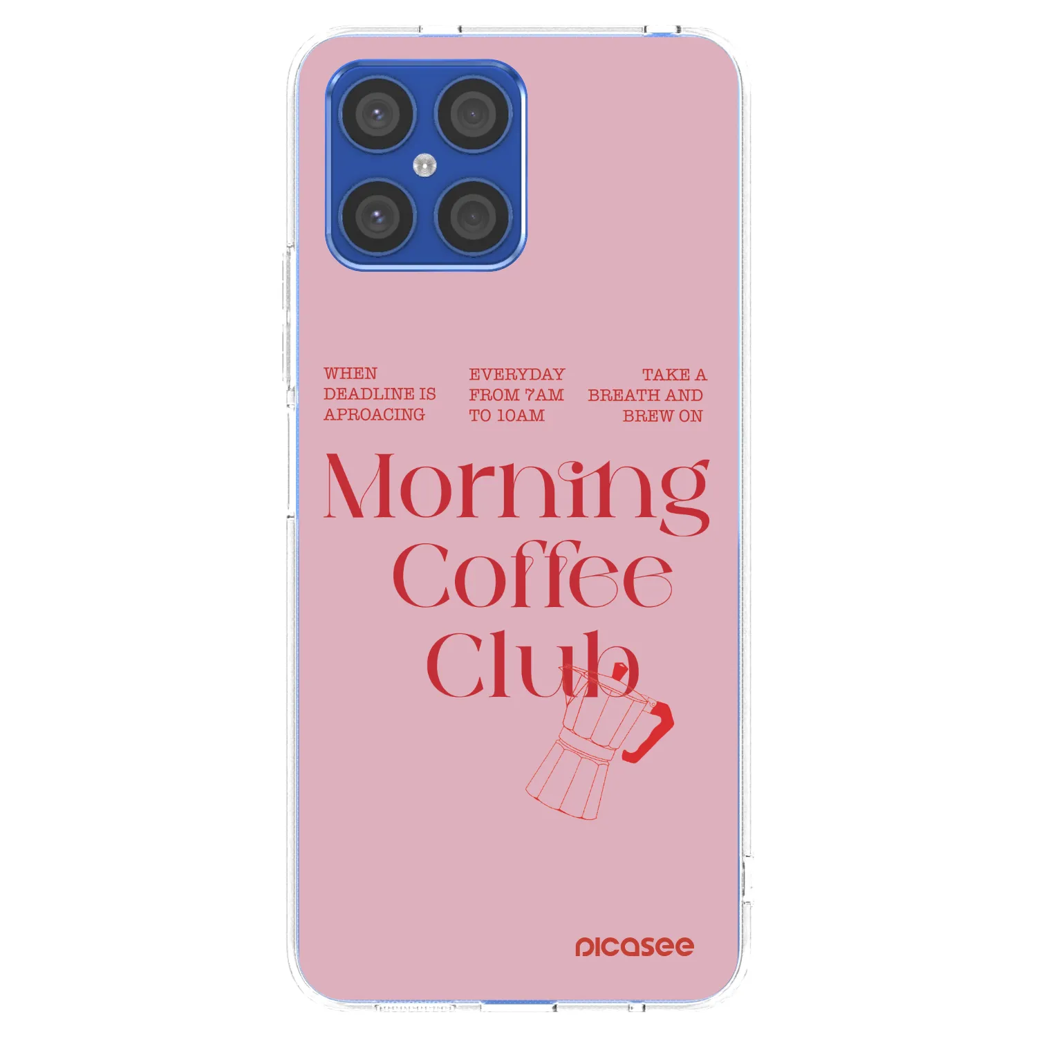 Picasee διαφανής θήκη σιλικόνης Honor X8 4G - Morning