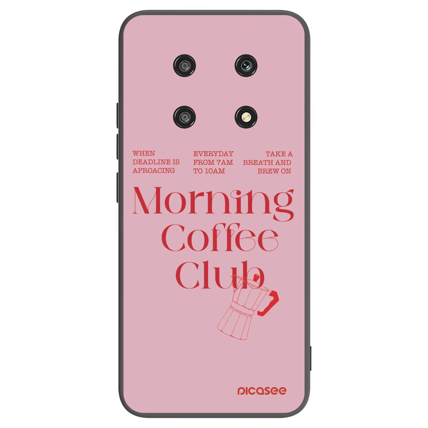 Picasee Μαύρη θήκη σιλικόνης για Honor Magic4 Lite 5G - Morning