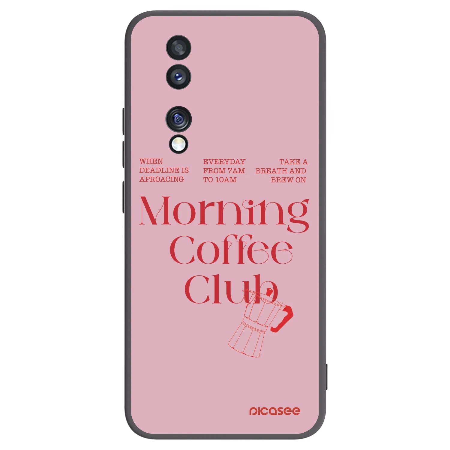 Picasee Μαύρη θήκη σιλικόνης για Honor 70 - Morning