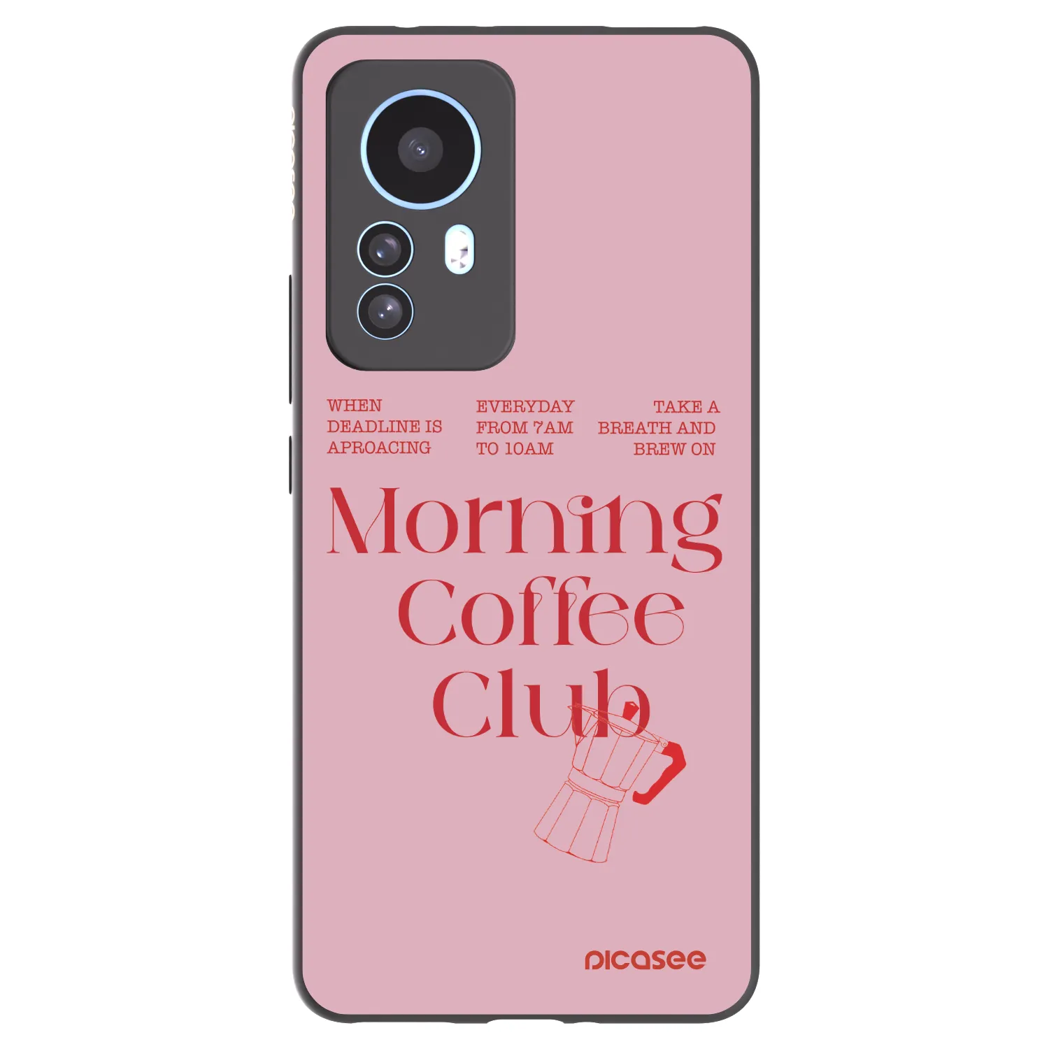Picasee Μαύρη θήκη σιλικόνης για Xiaomi 12T - Morning
