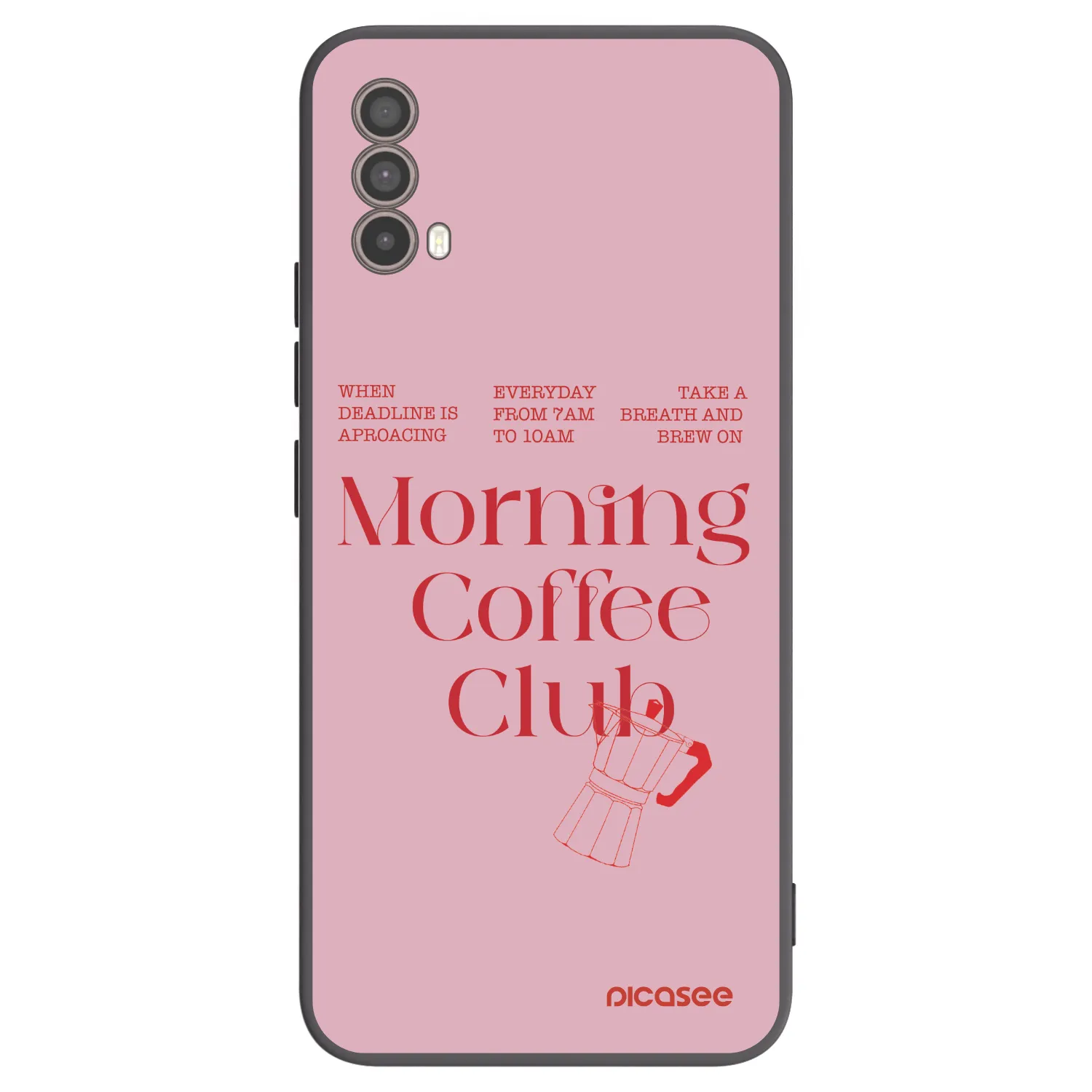 Picasee Μαύρη θήκη σιλικόνης για Motorola Moto E40 - Morning