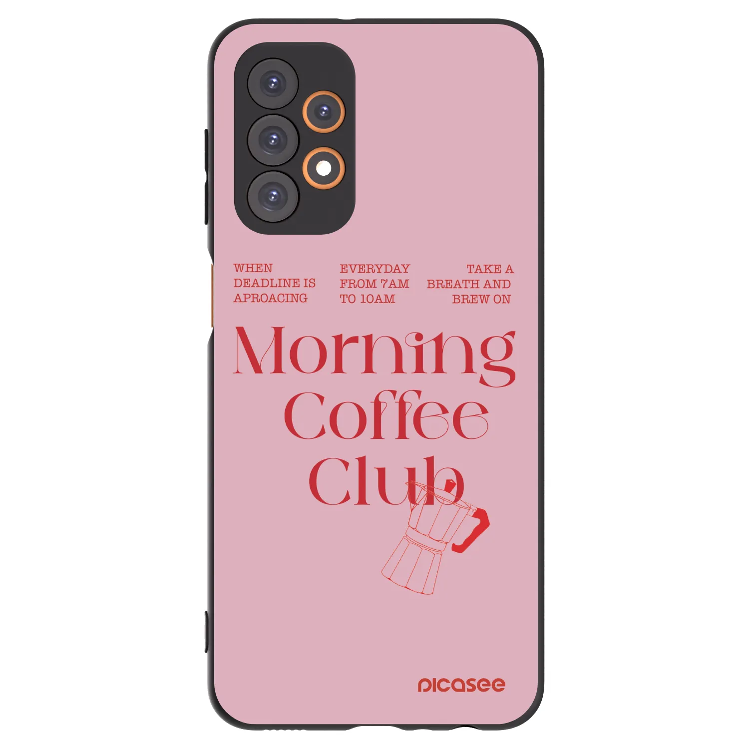 Picasee Μαύρη θήκη σιλικόνης για Samsung Galaxy A23 A235F 4G - Morning