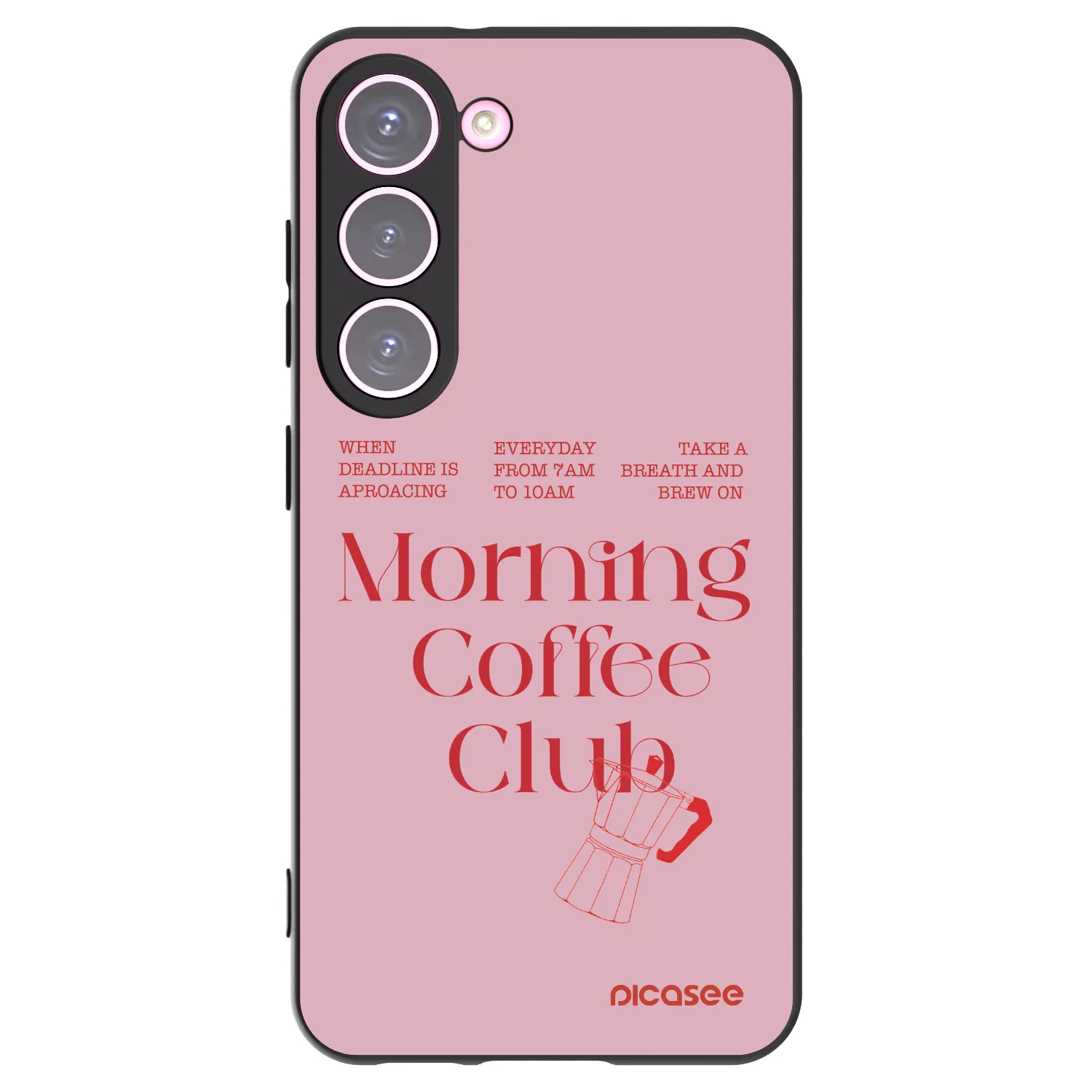 Picasee Μαύρη θήκη σιλικόνης για Samsung Galaxy S23 5G - Morning