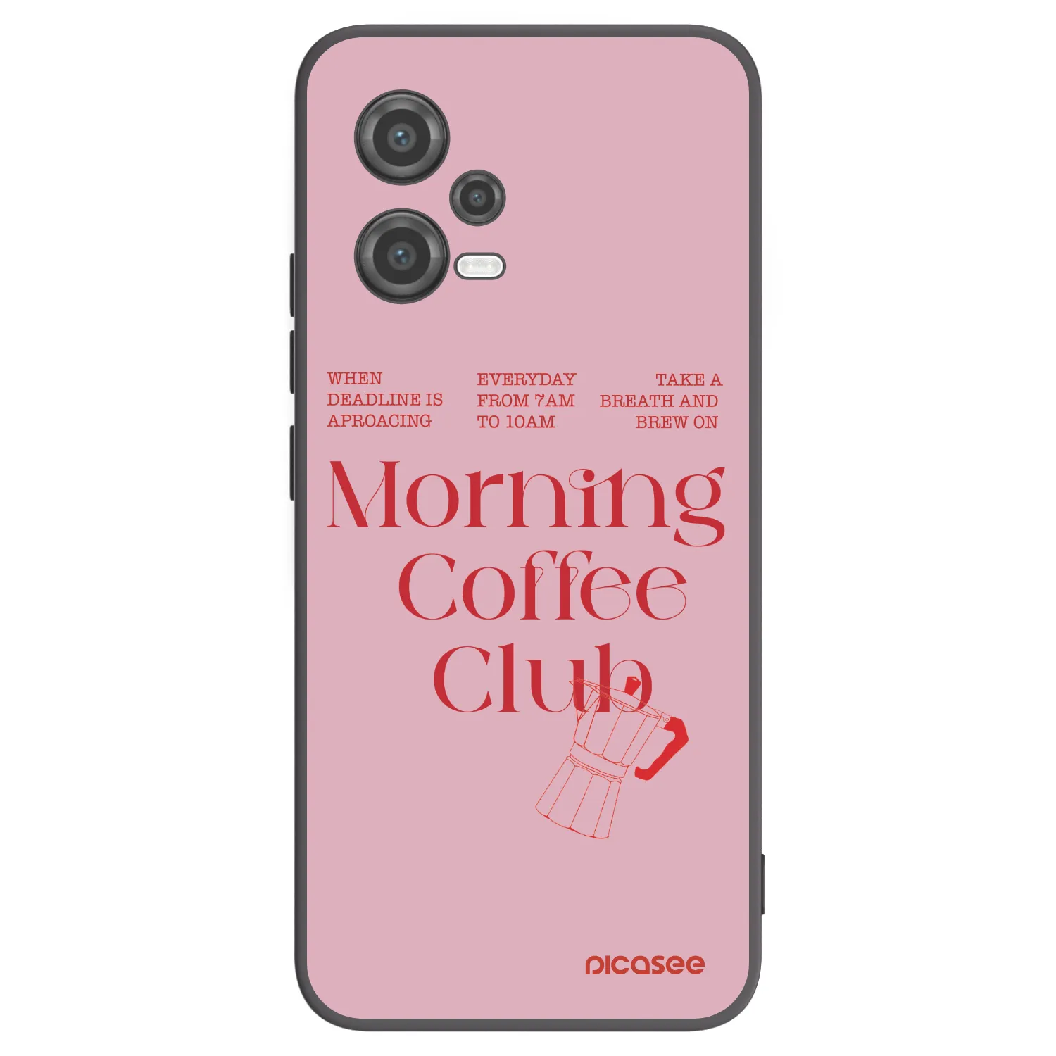 Picasee Μαύρη θήκη σιλικόνης για Xiaomi Poco X5 - Morning