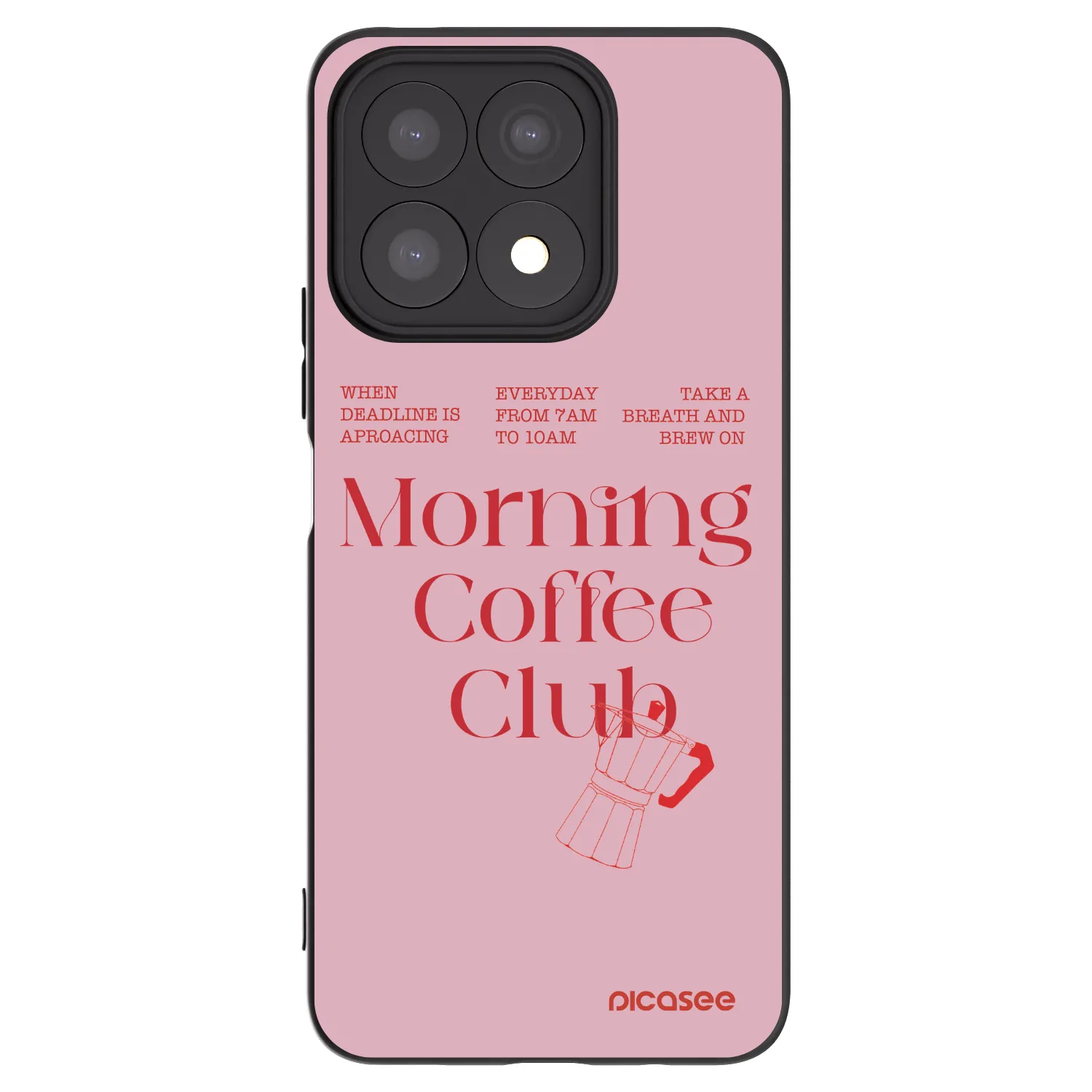 Picasee Μαύρη θήκη σιλικόνης για Honor X8a - Morning
