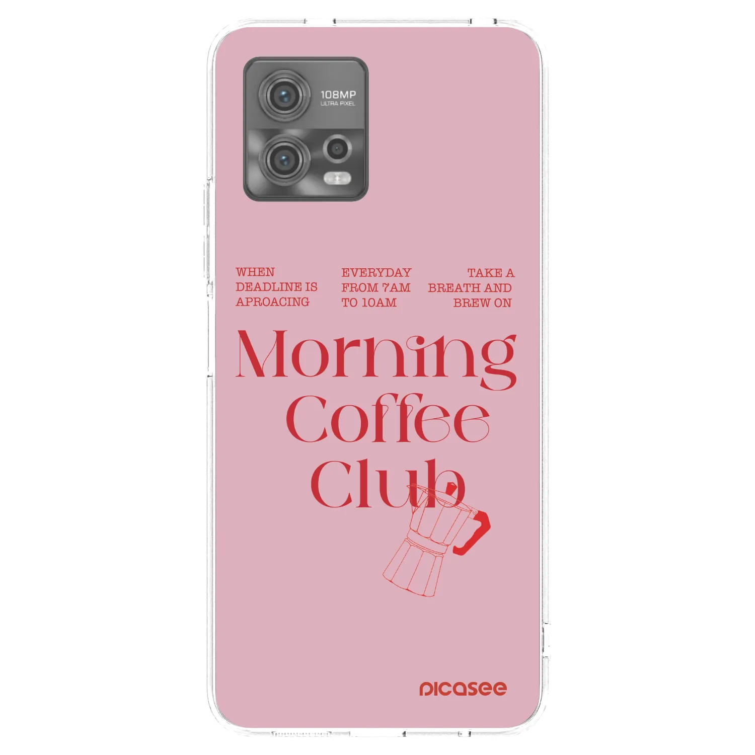 Picasee διαφανής θήκη σιλικόνης Motorola Moto G72 - Morning