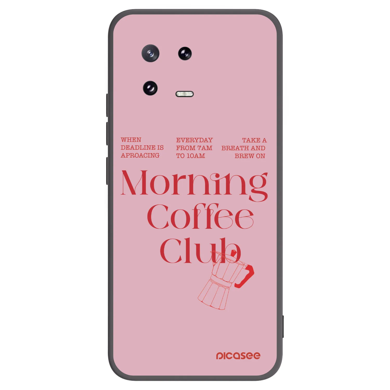 Picasee Μαύρη θήκη σιλικόνης για Xiaomi 13 Pro - Morning