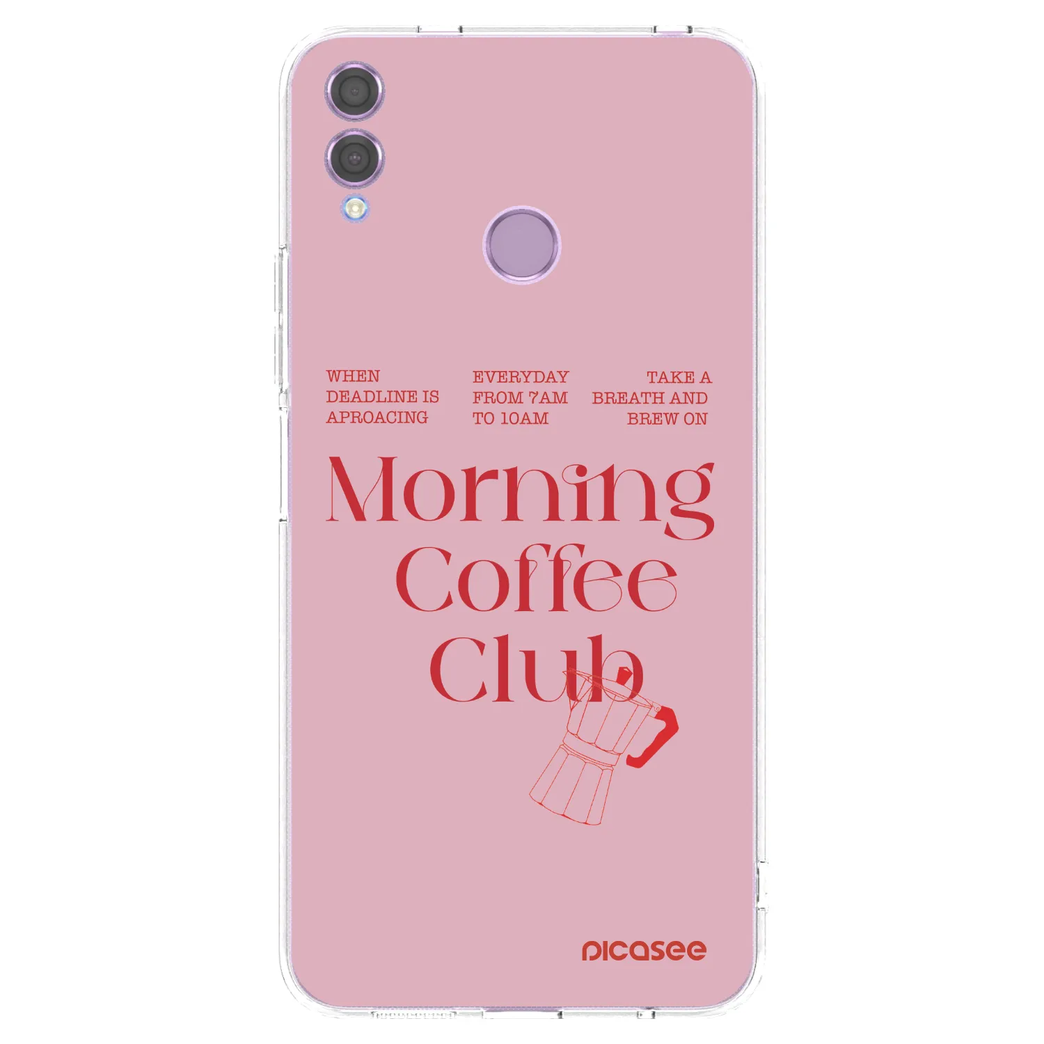Picasee διαφανής θήκη σιλικόνης Honor 8X - Morning